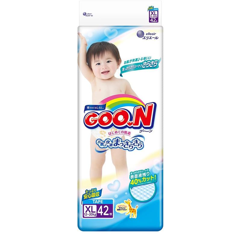 Подгузники Goon XL 12-20 кг 42 шт - фото #0, Technodom.kz