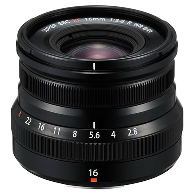 Объектив FUJIFILM FUJINON XF 16 mm f/2.8 R WR Black - фото #0, Technodom.kz