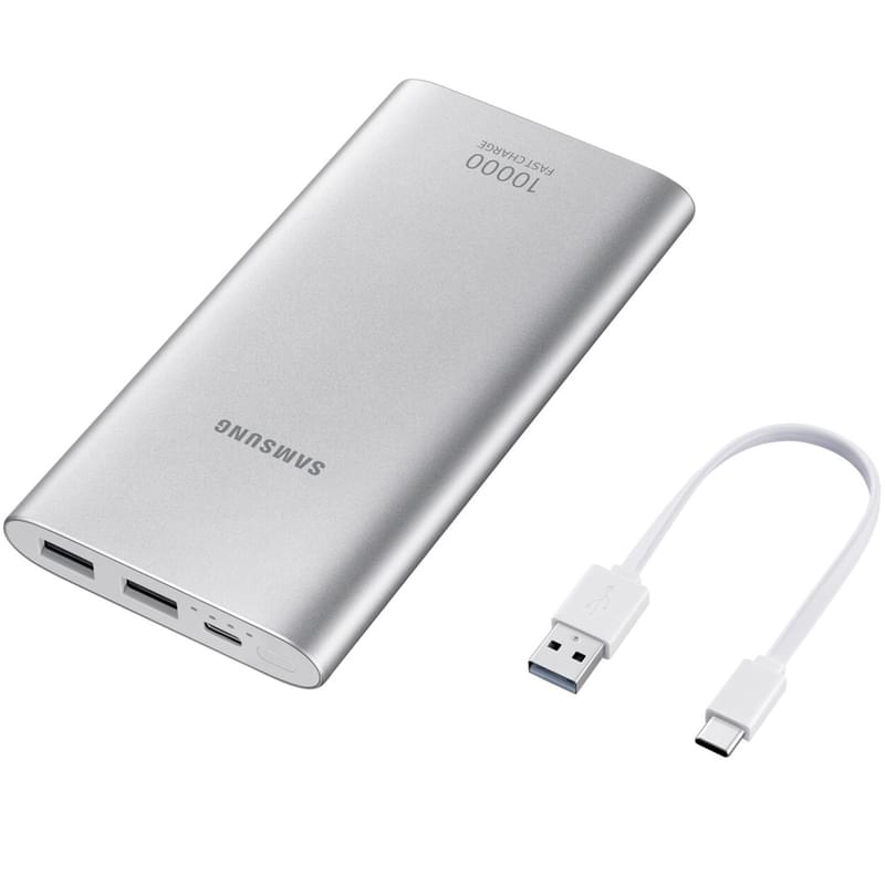Внешний аккумулятор Samsung, 10000Mah, Silver (EB-P1100CSRGRU) - фото #4, Technodom.kz