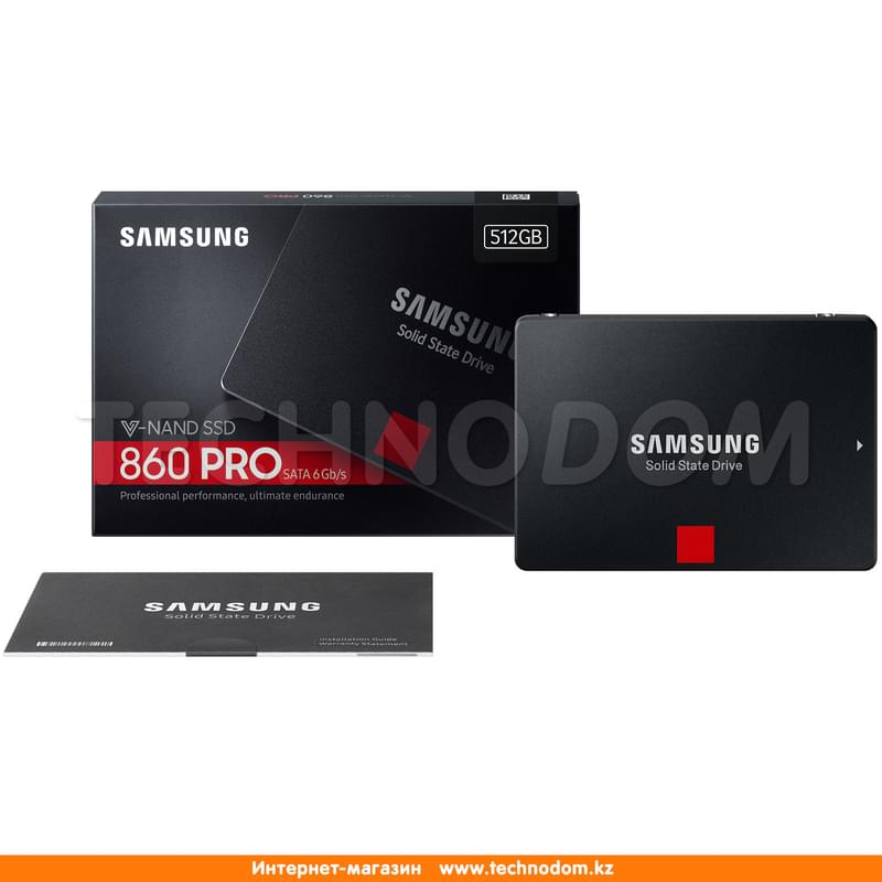 Внутренний SSD 2.5" 7мм 512GB Samsung 860 PRO, SATA-III 3D MLC (MZ-76P512BW) - фото #5, Technodom.kz