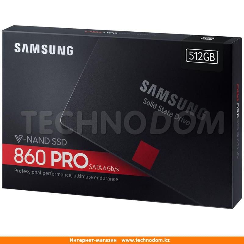 Внутренний SSD 2.5" 7мм 512GB Samsung 860 PRO, SATA-III 3D MLC (MZ-76P512BW) - фото #8, Technodom.kz