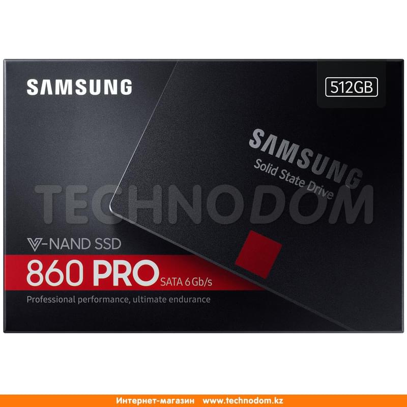 Внутренний SSD 2.5" 7мм 512GB Samsung 860 PRO, SATA-III 3D MLC (MZ-76P512BW) - фото #10, Technodom.kz