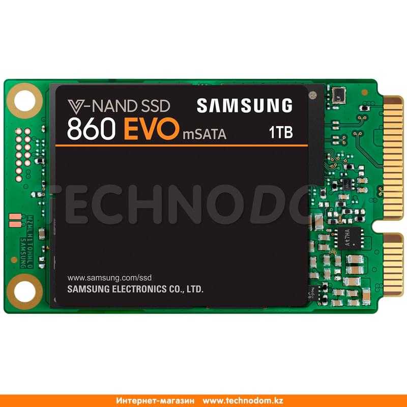 Внутренний SSD mSATA 1TB Samsung 860 EVO SATA-III 3D TLC (MZ-M6E1T0BW) - фото #0, Technodom.kz