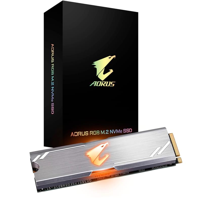 Внутренний SSD M.2 512GB Gigabyte AORUS RGB PCIe 3.0 x4 NVMe 3D TLC (GP-ASM2NE2512GTTDR) - фото #4, Technodom.kz