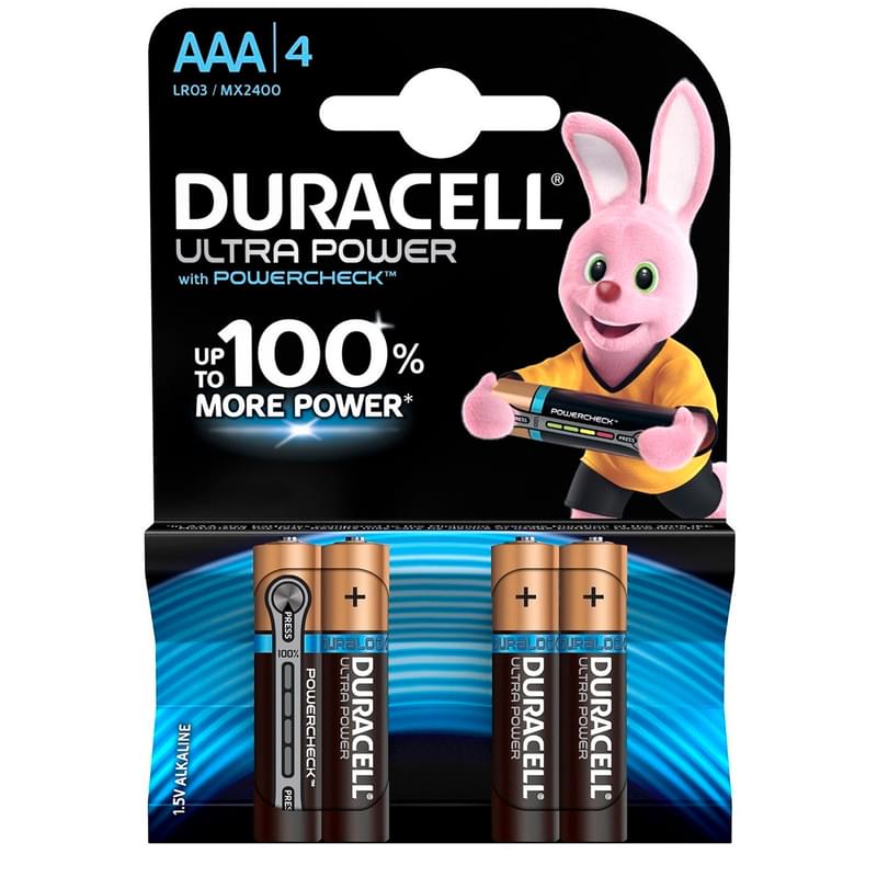 Батарейка AAA 4шт Duracell Ultra (5004806) - фото #0, Technodom.kz