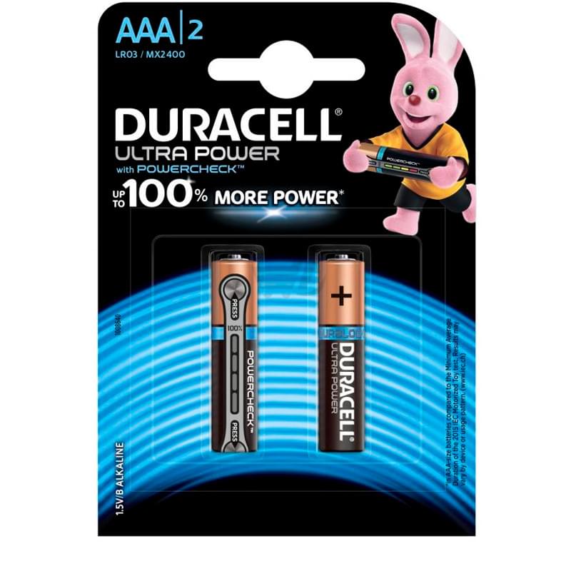 Батарейка AAA 2шт Duracell Ultra (5004804) - фото #0, Technodom.kz