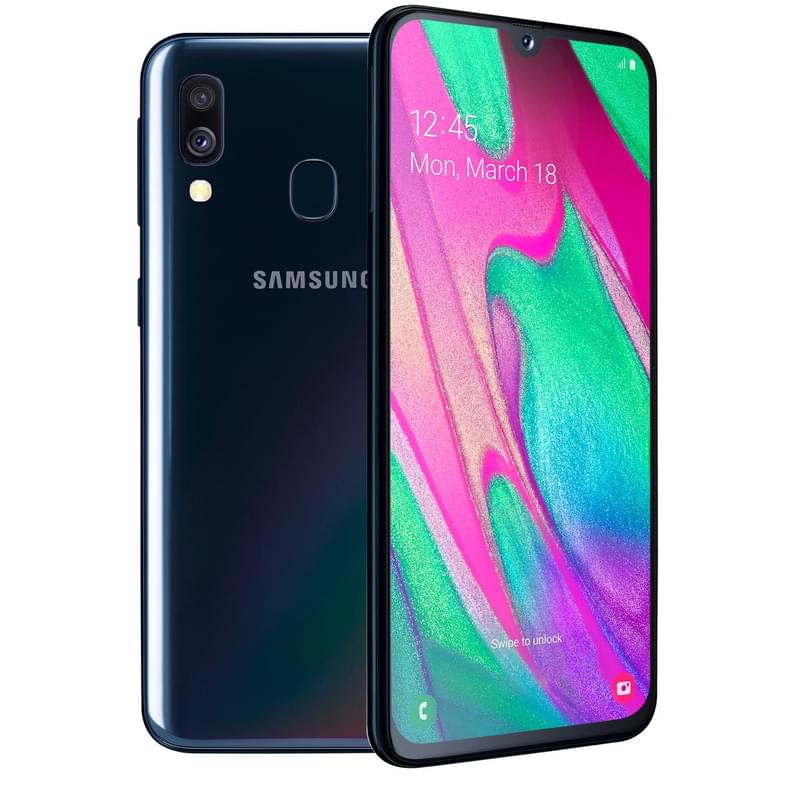 Смартфон Samsung Galaxy A40 4/64GB Black - фото #0, Technodom.kz