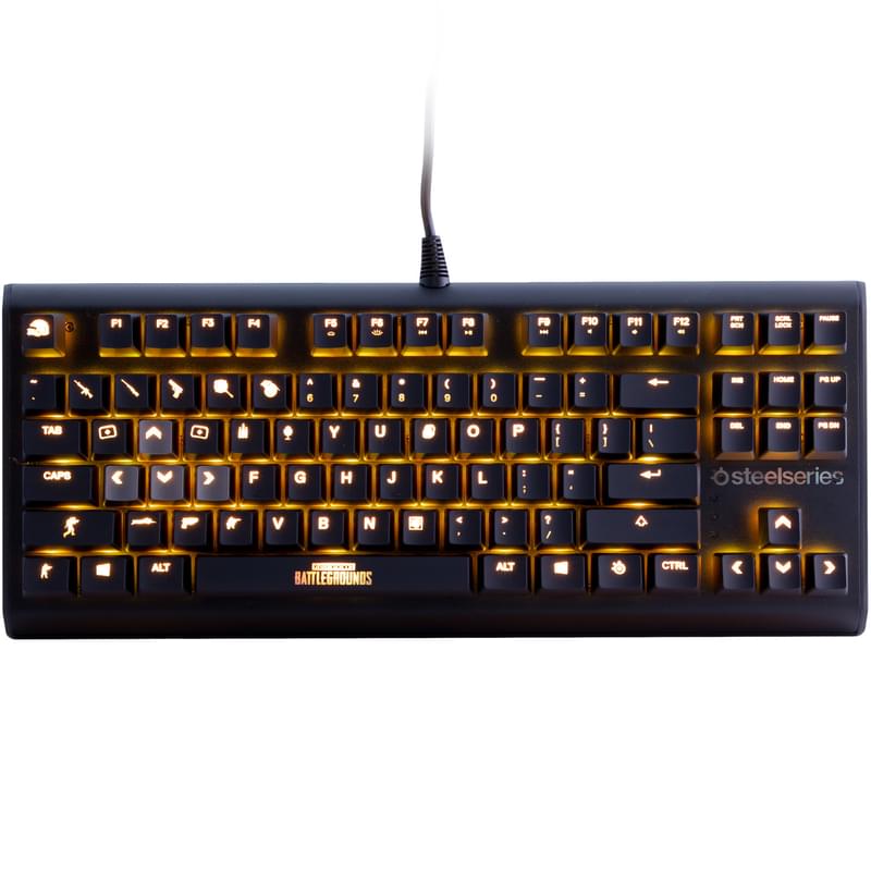 Клавиатура игровая проводная USB SteelSeries Apex M750 TKL RGB, PUBG Edition, MX Red - фото #0, Technodom.kz