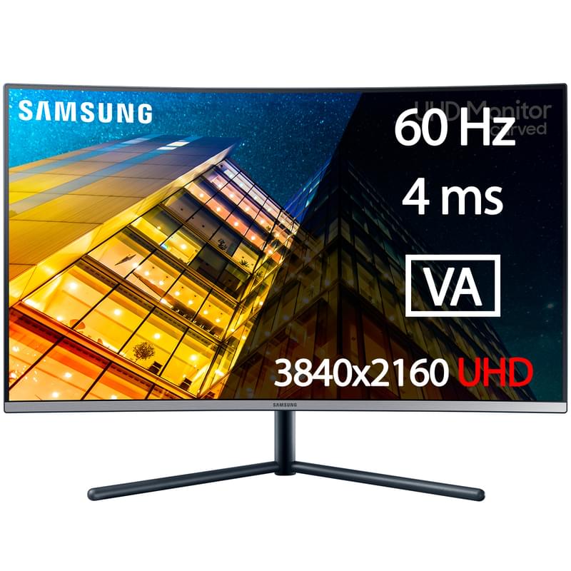 Монитор 31.5" Samsung LU32R590CWIXCI 3840x2160 16:9 VA 60ГЦ (HDMI+DP) Black - фото #0, Technodom.kz