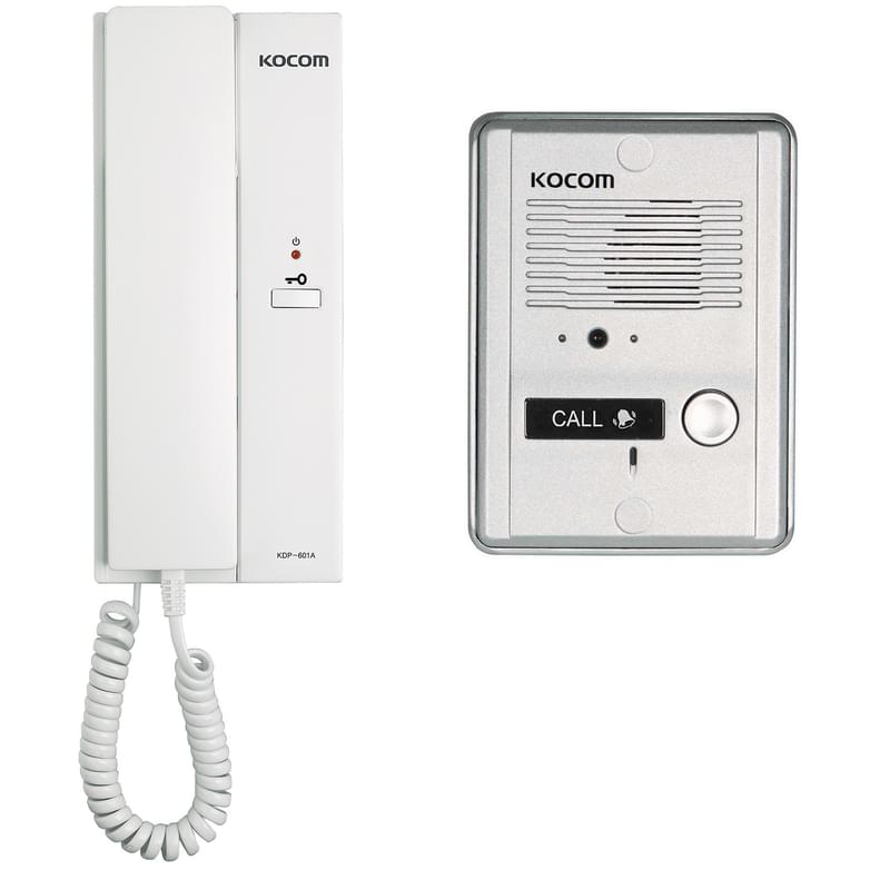 Комплект аудиодомофона Kocom KDP-601A + MS-2D - фото #0, Technodom.kz