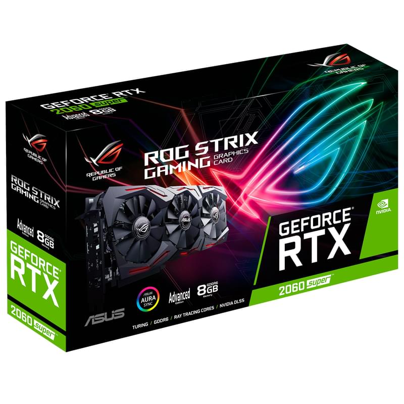 Видеокарта Asus GeForce ROG STRIX RTX 2060 Super 8GB 256bit/G6 (2HDMI+2DP) - фото #8, Technodom.kz