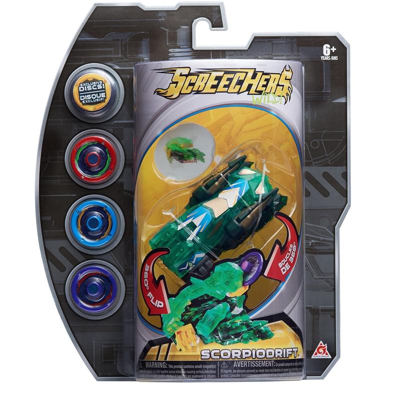 Дикие Скричеры 35895 Машинка-трансформер Скорпиодрифт л3 Screechers Wild - фото #0, Technodom.kz