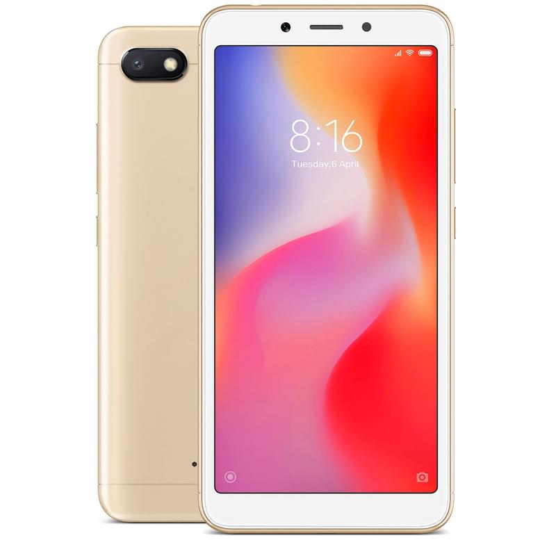 Смартфон Xiaomi Redmi 6A 16GB Gold - фото #0, Technodom.kz