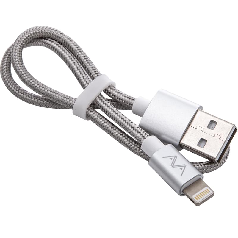 Кабель USB 2.0 - Lightning, AVA, 0.3м, Silver (AV-C1006) - фото #0, Technodom.kz