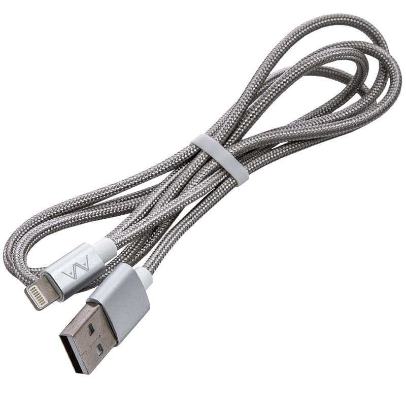 Кабель USB 2.0 - Lightning, AVA, 1м, Silver (AV-C1005) - фото #0, Technodom.kz