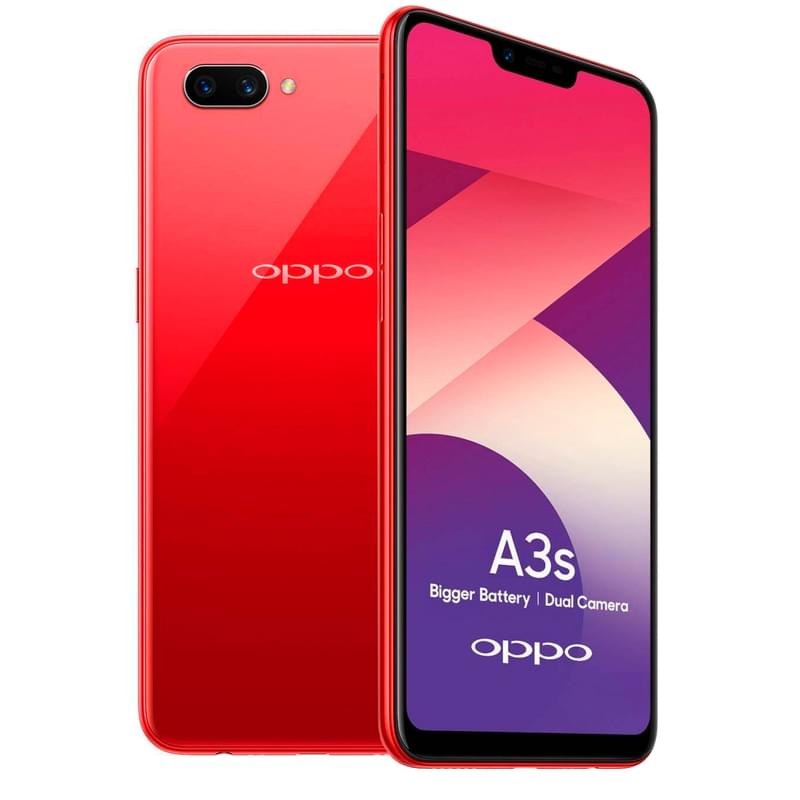 Смартфон OPPO A3s 16GB Red - фото #0, Technodom.kz