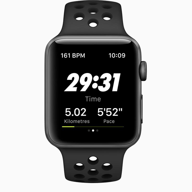 Apple Watch Nike Series 3 GPS 42mm Space Grey Aluminium Case with Black Nike Sport Band