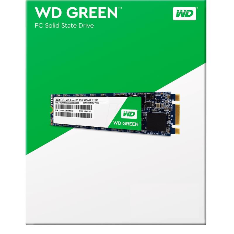 Внутренний SSD M.2 2280 240GB Western Digital Green SATA-III 3D TLC (WDS240G2G0B) - фото #1, Technodom.kz