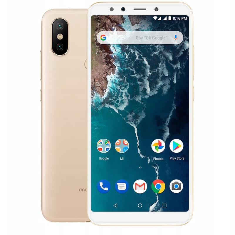 Смартфон Xiaomi MI A2 32GB Gold - фото #0, Technodom.kz