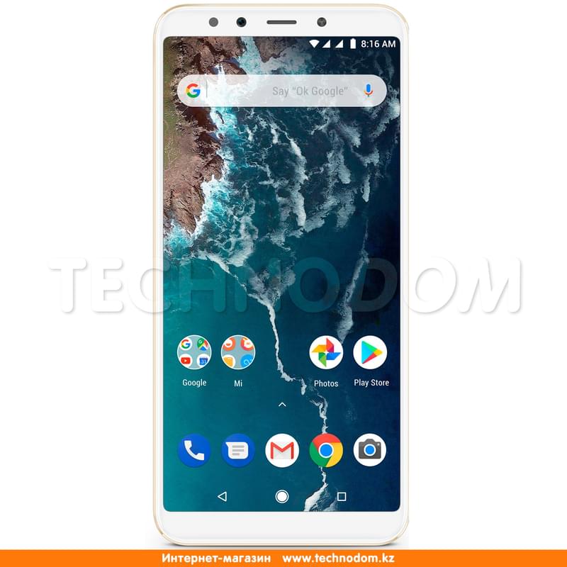 Смартфон Xiaomi MI A2 32GB Gold - фото #1, Technodom.kz