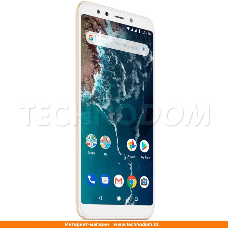 Смартфон Xiaomi MI A2 32GB Gold - фото #2, Technodom.kz