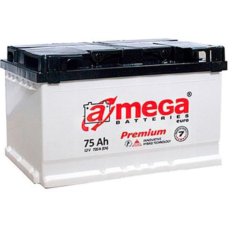 Аккумулятор Amega Premium 75Ah "- +" (6CT-75AhL) - фото #0, Technodom.kz