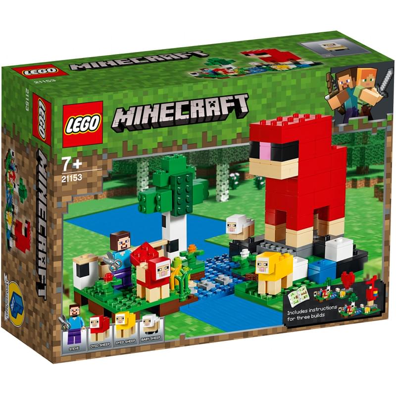 Конструктор Lego Minecraft™ Шерстяная ферма 21153 - фото #0, Technodom.kz