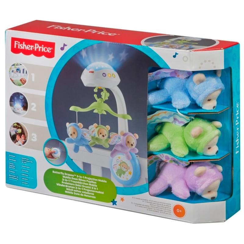 Fisher Price Мобиль "Мечты о бабочках" (обновленный) - фото #0, Technodom.kz