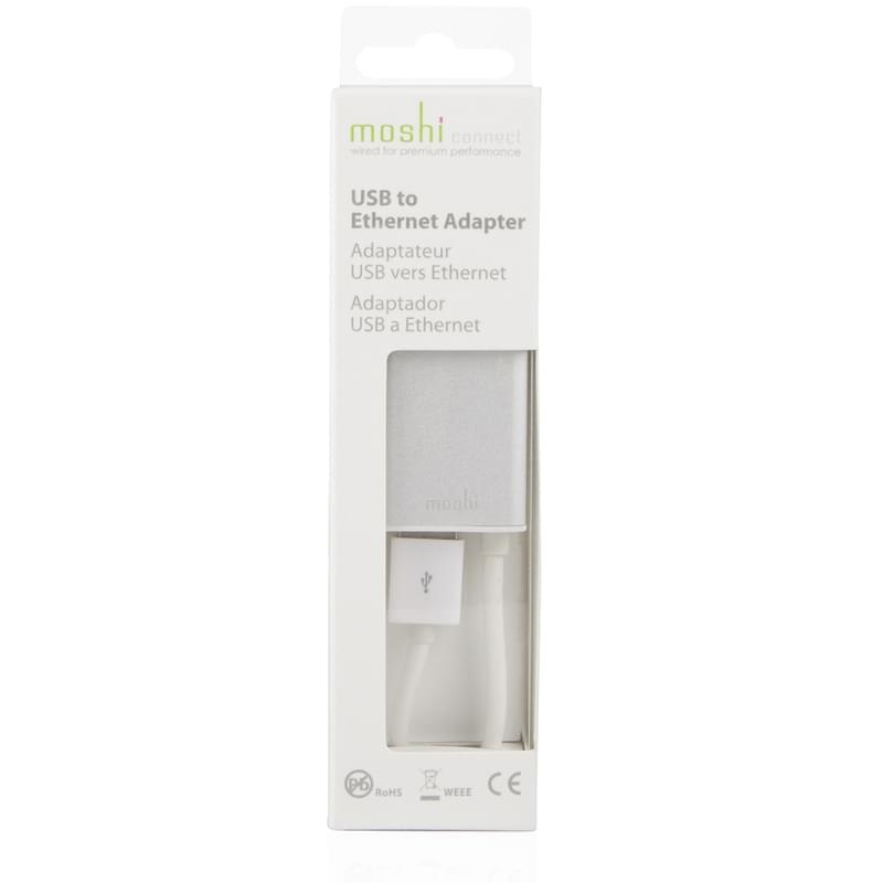 Адаптер USB to Ethernet Adapter, RJ-45, до 100 Мбит/с, Silver (99MO023204) - фото #3, Technodom.kz