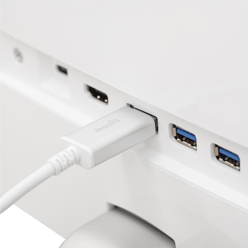 Кабель USB Type-C - DisplayPort, Moshi, 1.5м, White (99MO084102) - фото #6, Technodom.kz
