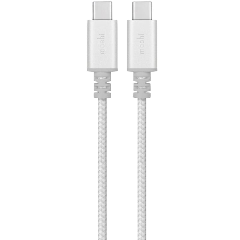Кабель USB Type-C - USB Type-C, Moshi, 1м, Jet Silver (99MO084244) - фото #0, Technodom.kz