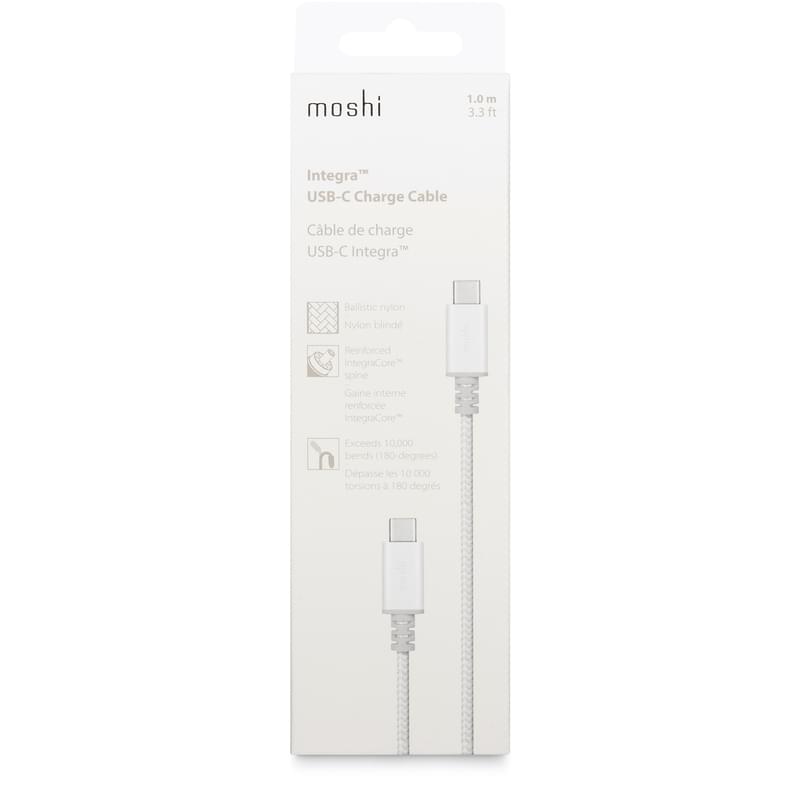 Кабель USB Type-C - USB Type-C, Moshi, 1м, Jet Silver (99MO084244) - фото #5, Technodom.kz