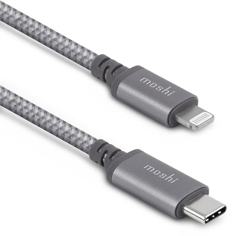 Moshi, USB кабелі Type-C - Lightning, 1.2м, Gray (99MO084041) - фото #1, Technodom.kz