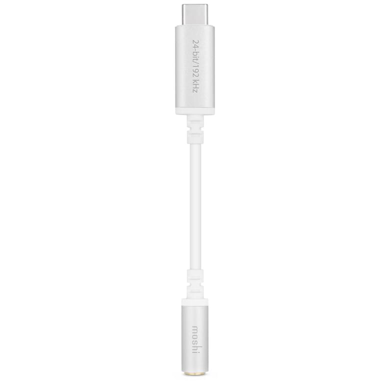 Адаптер Moshi, USB Type-C - 3,5 мм для наушников, Silver (99MO084241) - фото #0, Technodom.kz