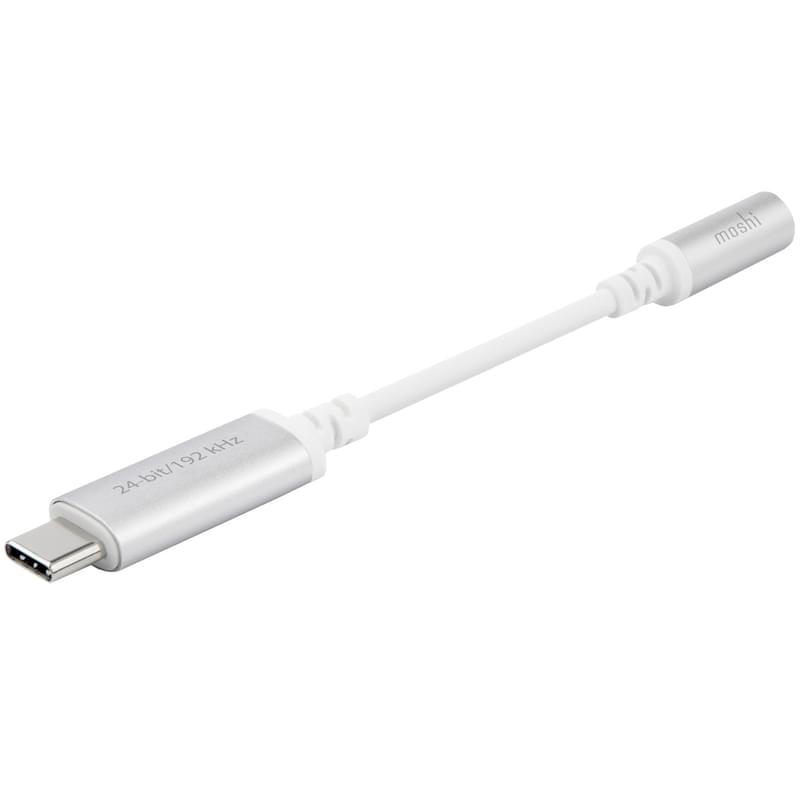 Адаптер Moshi, USB Type-C - 3,5 мм для наушников, Silver (99MO084241) - фото #1, Technodom.kz