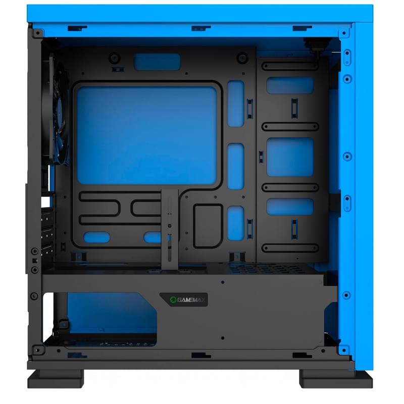 ПК корпус GameMax EXPEDITION H605-BLU TG Mini-Tower, window, Blue mATX (EXPEDITION H605-BLU) - фото #4, Technodom.kz