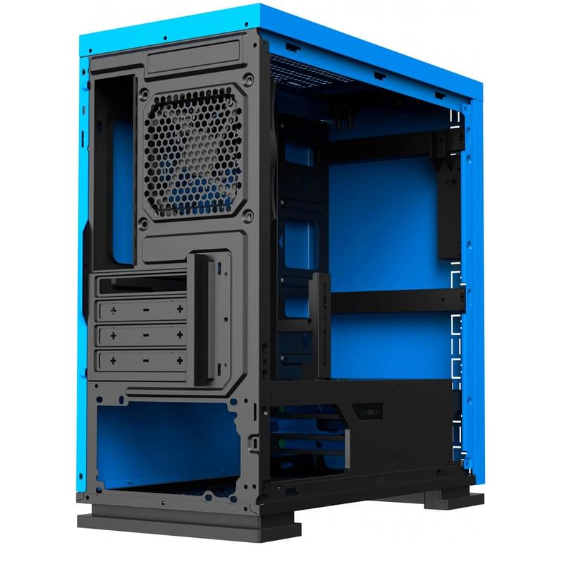 ПК корпус GameMax EXPEDITION H605-BLU TG Mini-Tower, window, Blue mATX (EXPEDITION H605-BLU) - фото #6, Technodom.kz