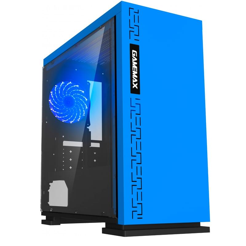 ПК корпус GameMax EXPEDITION H605-BLU TG Mini-Tower, window, Blue mATX (EXPEDITION H605-BLU) - фото #8, Technodom.kz