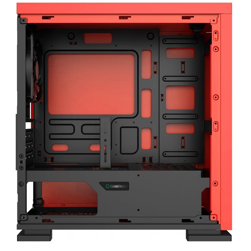 GameMax EXPEDITION H605-RD TG Mini-Tower кейсі, window, Red mATX (EXPEDITION H605-RD) - фото #4, Technodom.kz