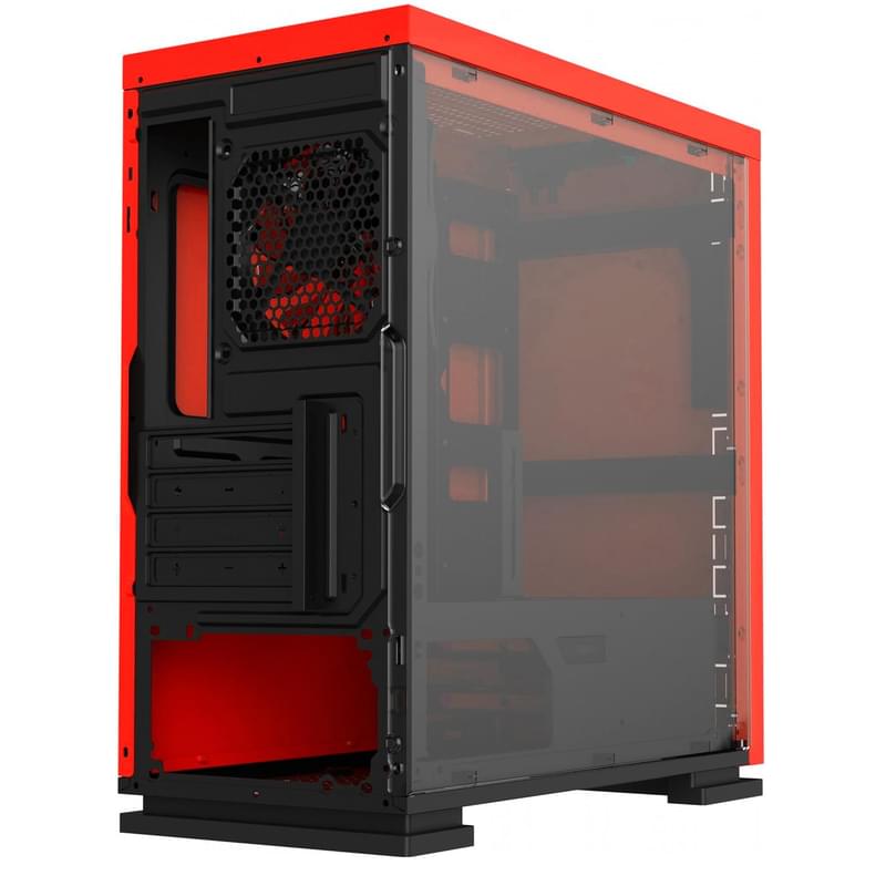 ПК корпус GameMax EXPEDITION H605-RD TG Mini-Tower, window, Red mATX (EXPEDITION H605-RD) - фото #5, Technodom.kz