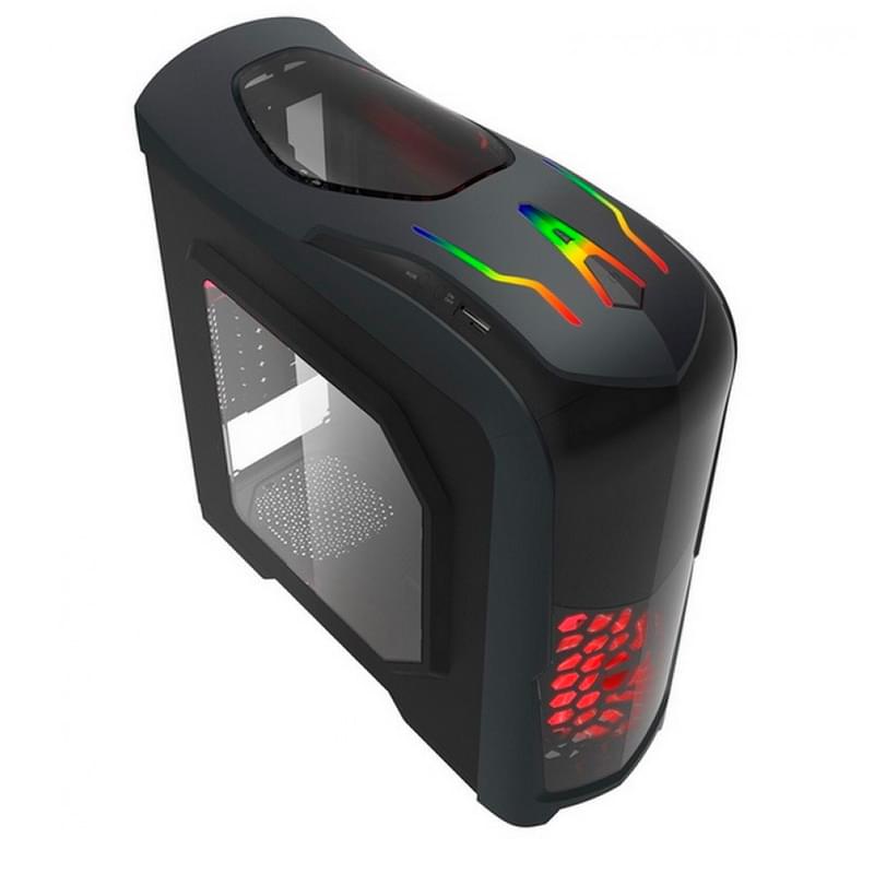 ПК корпус GameMax G539-RGB Mid-Tower, window, Black mATX (G539-RGB) - фото #6, Technodom.kz