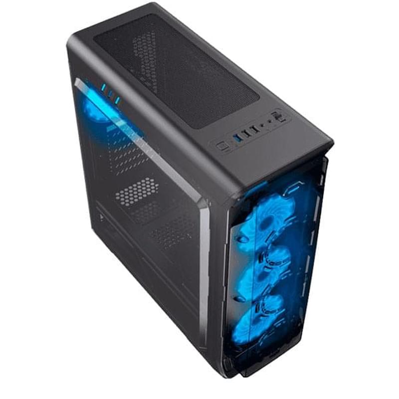 ПК корпус GameMax StarLight Black Blue Mid-Tower, window, ATX (StarLight Black Blue ) - фото #3, Technodom.kz