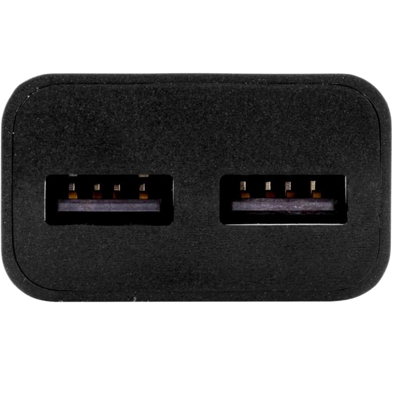 Сетевое зарядное устройство 2*USB, 2.4A + каб. MicroUSB, AVA, Черный (AV-CHT002M) - фото #2, Technodom.kz