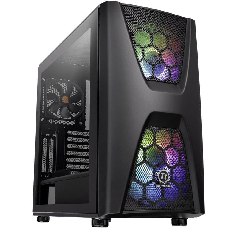ПК корпус Thermaltake Commander C34 TG ARGB, window, Black mATX (CA-1N5-00M1WN-00) - фото #0, Technodom.kz