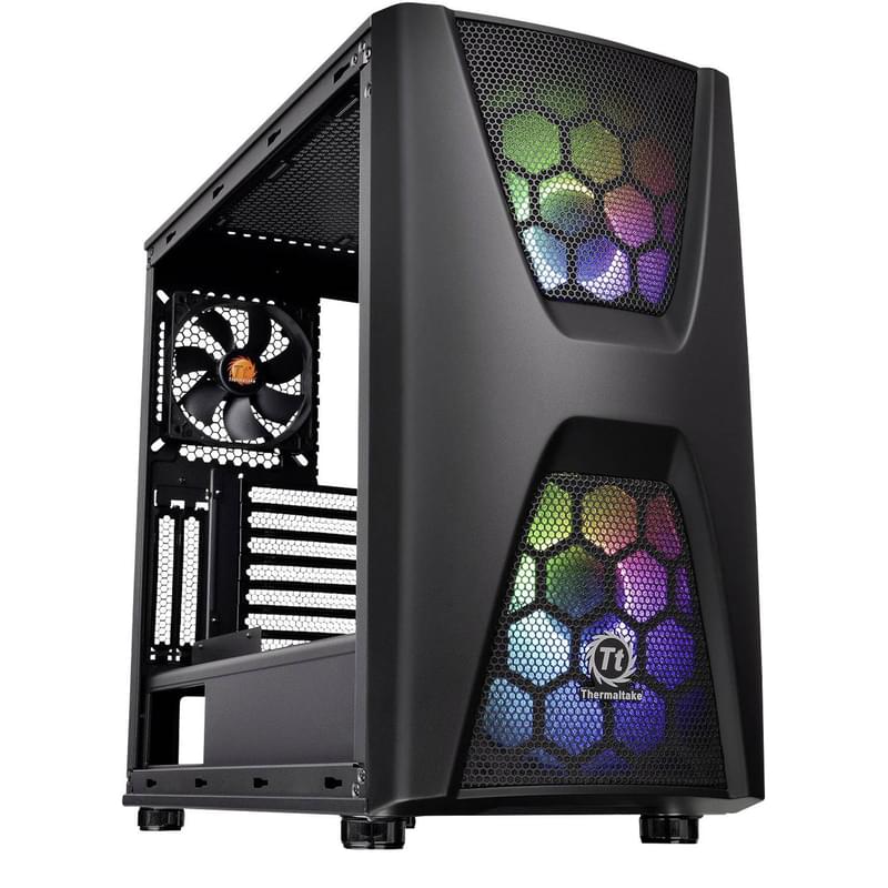 ПК корпус Thermaltake Commander C34 TG ARGB, window, Black mATX (CA-1N5-00M1WN-00) - фото #1, Technodom.kz