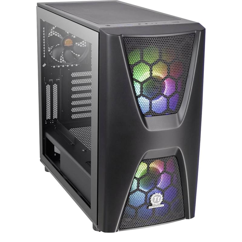 ПК корпус Thermaltake Commander C34 TG ARGB, window, Black mATX (CA-1N5-00M1WN-00) - фото #2, Technodom.kz