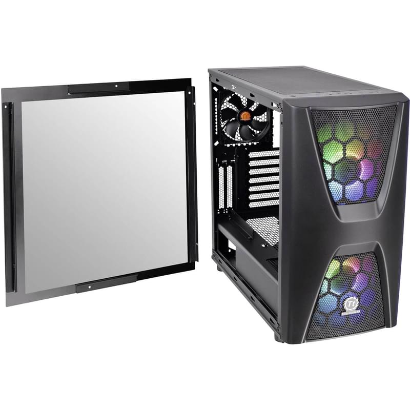 ПК корпус Thermaltake Commander C34 TG ARGB, window, Black mATX (CA-1N5-00M1WN-00) - фото #6, Technodom.kz