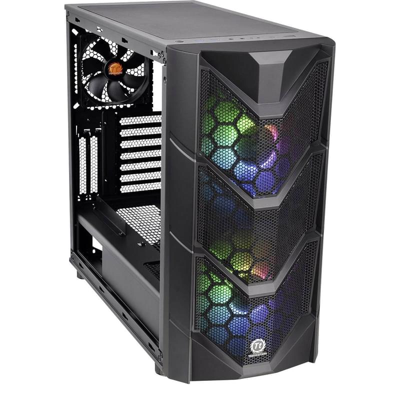 ПК корпус Thermaltake Commander C36 TG ARGB, window, Black mATX (CA-1N7-00M1WN-00) - фото #3, Technodom.kz