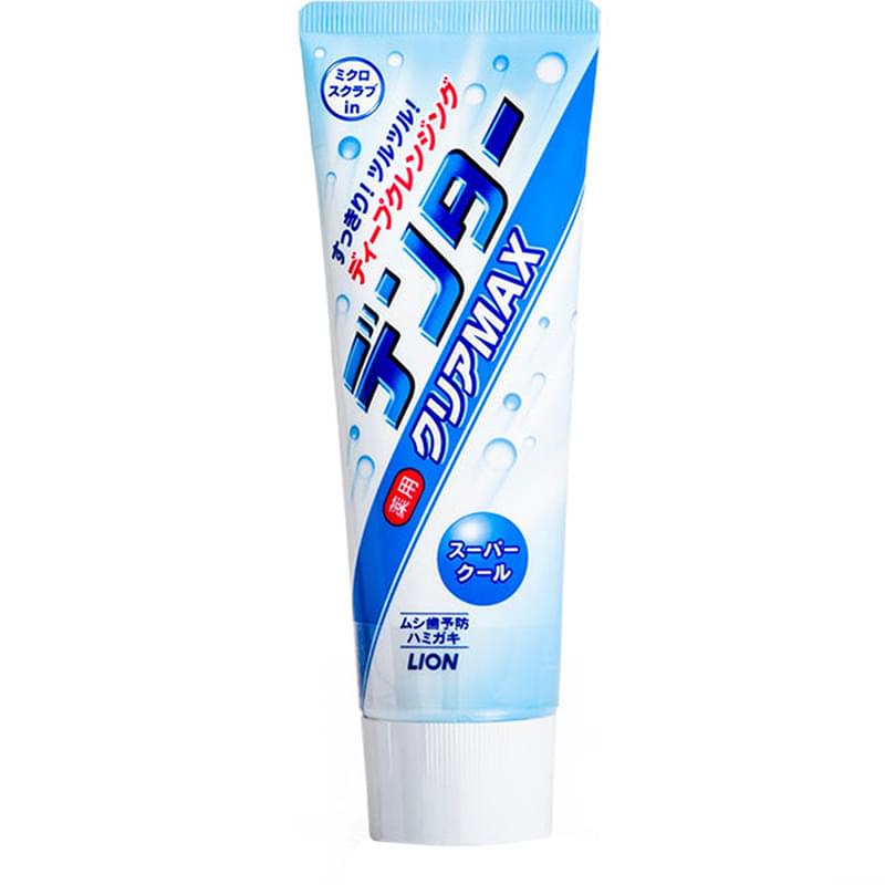 Зубная паста с микрогранулами для защиты от кариеса Ментол Lion Dentor Clear Max, 140 гр - фото #0, Technodom.kz