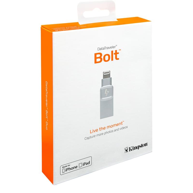 USB Флешка 128GB Kingston DataTraveler Bolt Duo with Lightning (C-USB3L-SR128-EN) - фото #5, Technodom.kz